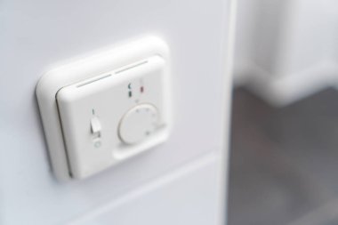 Kat termostat Isıtma yakın çekim görünümü.