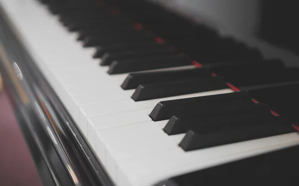 Крупним планом вигляд королівських клавіш піаніно . — стокове фото