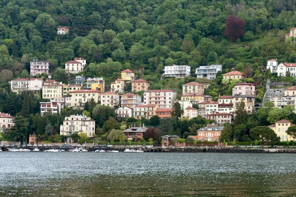 Como town view from the Como lake. — Stock Photo, Image