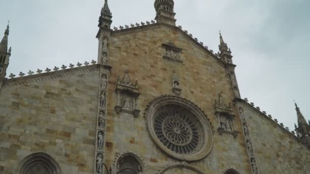 Catedral Católica Romana Cidade Como Itália — Vídeo de Stock