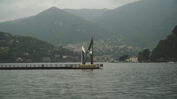 Monumento Elettrico Alla Vita Dedicato Alessandro Volta — Video Stock