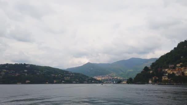 Vue Panoramique Depuis Lac Côme — Video