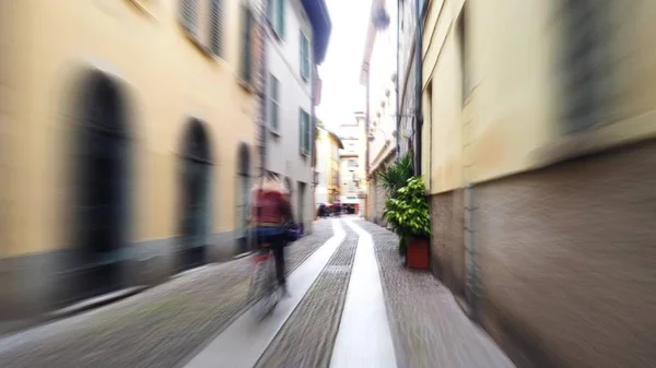 Fast motion video in the old town.