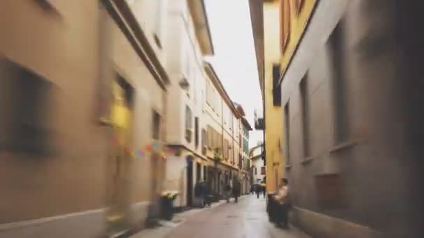 Fast Motion Video Old Town — Stock Video