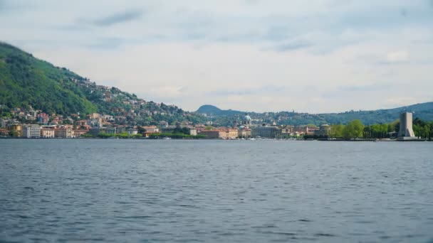 Timelapse Video Van Como Town Italië — Stockvideo