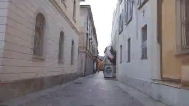 Video Fast Motion Nel Centro Storico — Video Stock