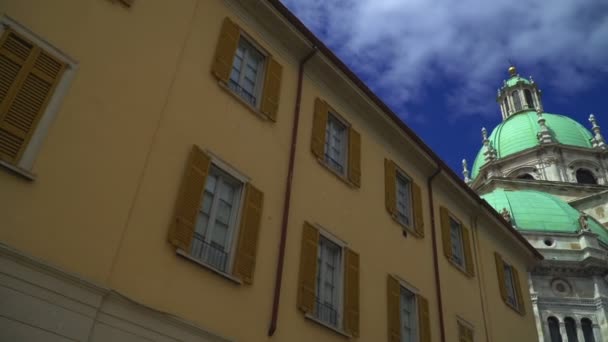 Como Şehrinin Roma Katolik Katedrali Talya — Stok video
