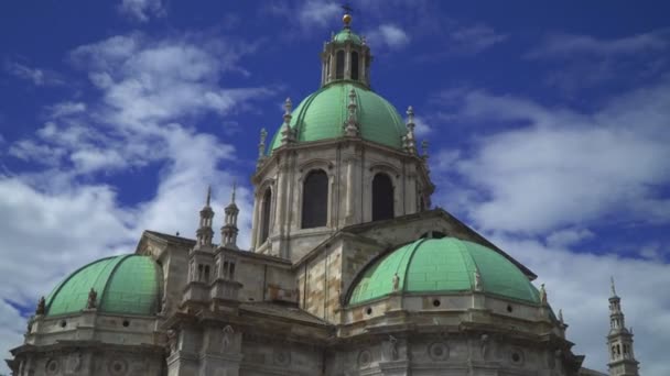 Rzymskokatolicka Katedra Miasta Como Włochy — Wideo stockowe