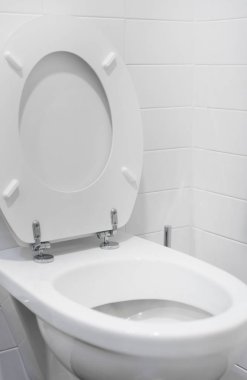 Su dolabında klozet görünümü.