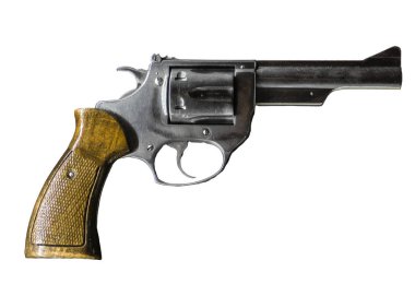 tabanca tabanca üzerinde izole beyaz arka plan.