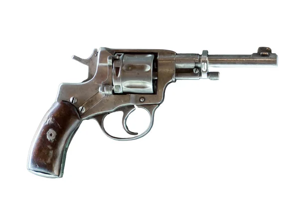 Revolver pistol isolated on white background. — Stock Photo, Image