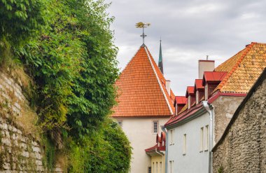 Eski Tallinn, Estonya 'da dar sokaklar.