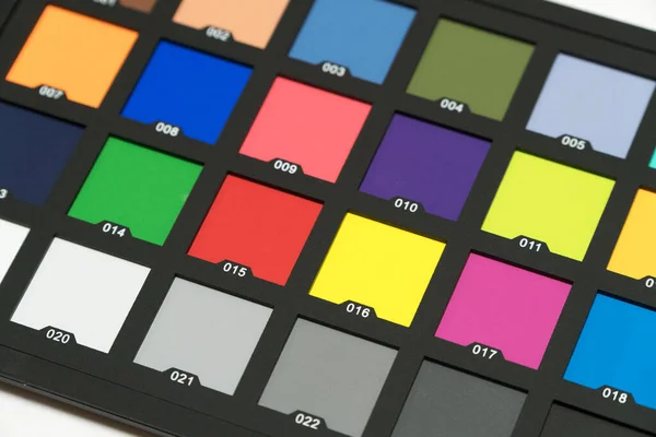 Colorchecker Color Rendition Chart Voor Foto Video — Stockfoto