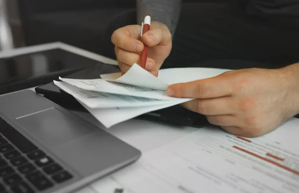 Businessman Working Papers Signing Contract — Stock Photo, Image