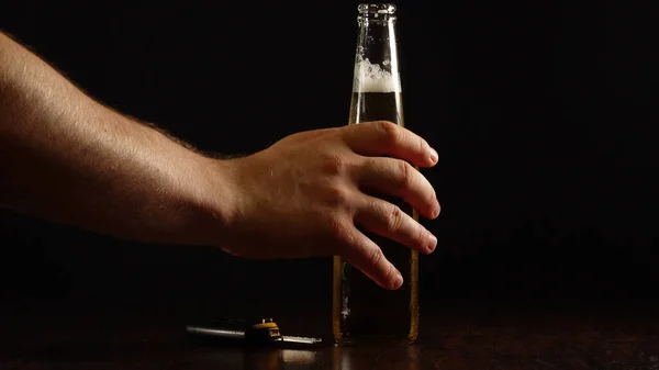 Wees Voorzichtig Drink Niet Rijd Niet Geschikt Voor Sociale Reclame — Stockfoto