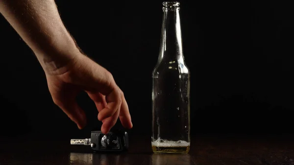 Wees Voorzichtig Drink Niet Rijd Niet Geschikt Voor Sociale Reclame — Stockfoto