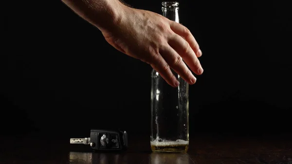 Auf Nummer Sicher Gehen Nicht Trinken Und Auto Fahren Geeignet — Stockfoto