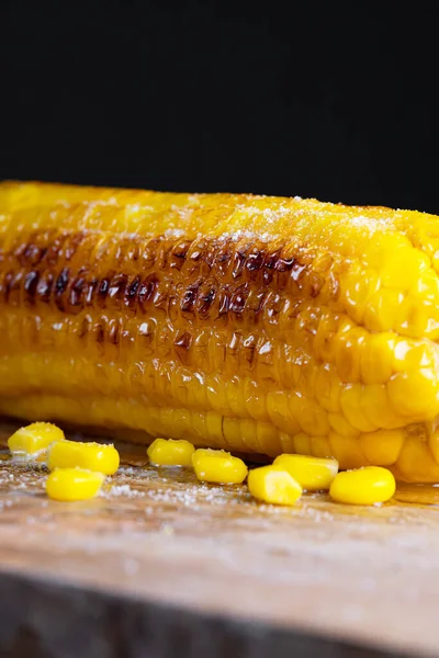 Macro View Freshly Cooked Corn Oil — Stock Photo, Image