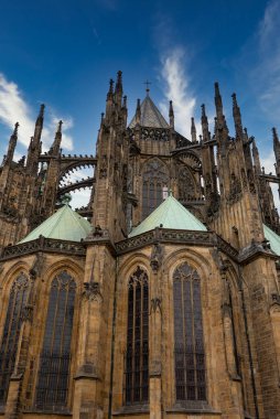Prag Kalesindeki Gotik Aziz Vitus Katedrali.