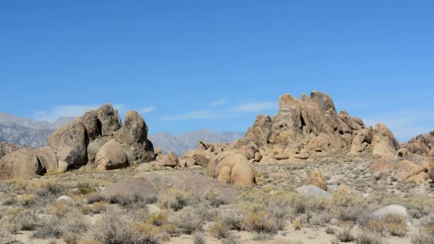 Establecimiento Shot Donde Hicieron Muchos Westerns Lone Pine California — Vídeos de Stock