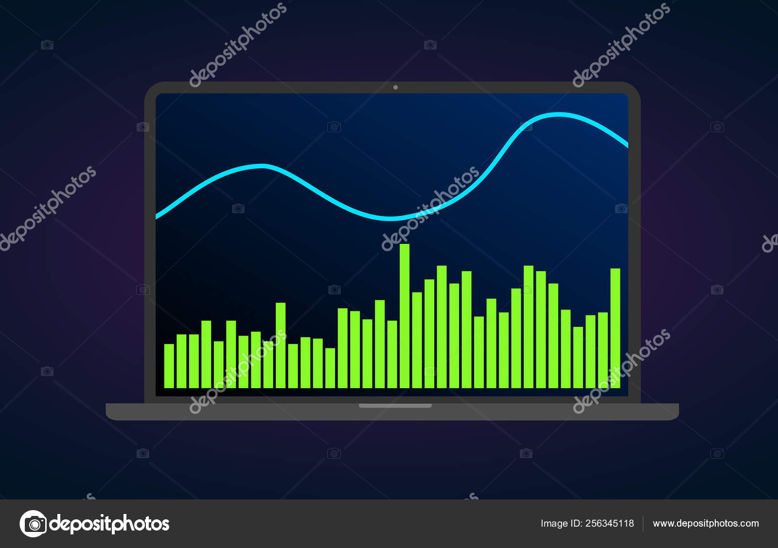 Volume Indicator Technical Analysis Vector Stock And Cryptocurrency - 