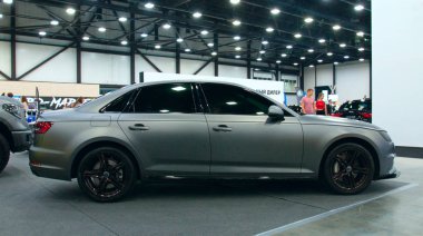 Alman lüks otomobil Audi Royal motor Show'da. 10 Haziran 2018. St. Petersburg, Rusya Federasyonu.