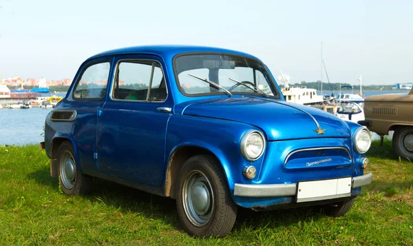 Rusia San Petersburgo Septiembre 2018 Coche Soviético Vintage Zaporozhets Zaz — Foto de Stock