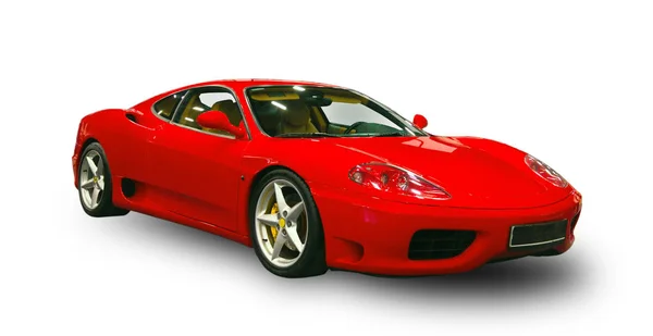 Lyxig italiensk superbil. Vit bakgrund. — Stockfoto