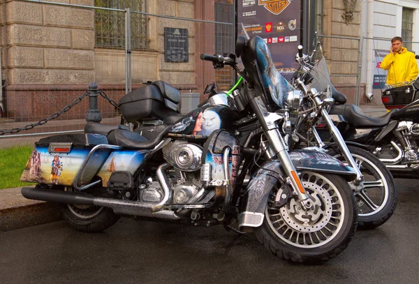 Harley Davidson motos sur Russian Harley Days, St. Petersbur — Photo