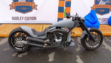 Özel motosiklet günleri'nde Rus Harley, St Petersburg.