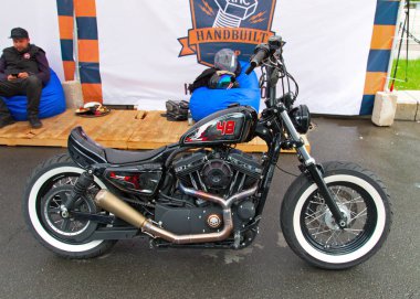 Özel motosiklet günleri'nde Rus Harley, St Petersburg.