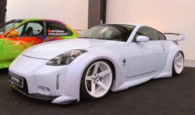 Japanese tuning sports car Nissan 350Z. clipart
