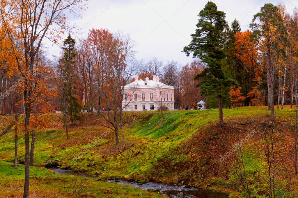 The Oranienbaum Park. Autumn landscape (Russia).