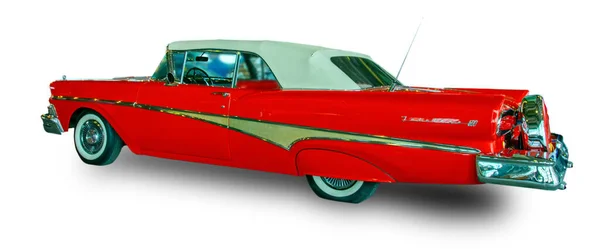 Classico Americano Auto Epoca 1958 Ford Fairlane 500 Isolato Sfondo — Foto Stock