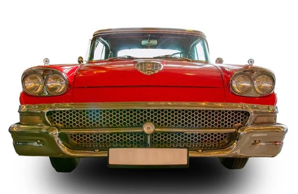 Classique American Vintage 1958 Ford Fairlane 500 Isolé Sur Fond — Photo