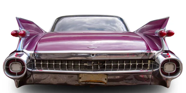 经典的美国古董车卡迪拉克 埃尔多拉多1959 白色背景隔离 背景色 — 图库照片