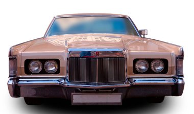 Klasik Amerikan klasik arabası Lincoln Continental Mark III. 1969
