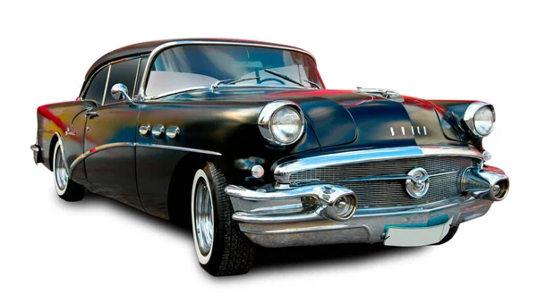 美国古典老式汽车别克特别1956年 因白色背景而隔离 — 图库照片
