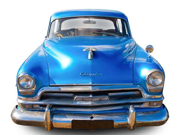 Классический Старинный Американский Автомобиль Chrysler Windsor Deluxe Изолирован Белом Фоне — стоковое фото