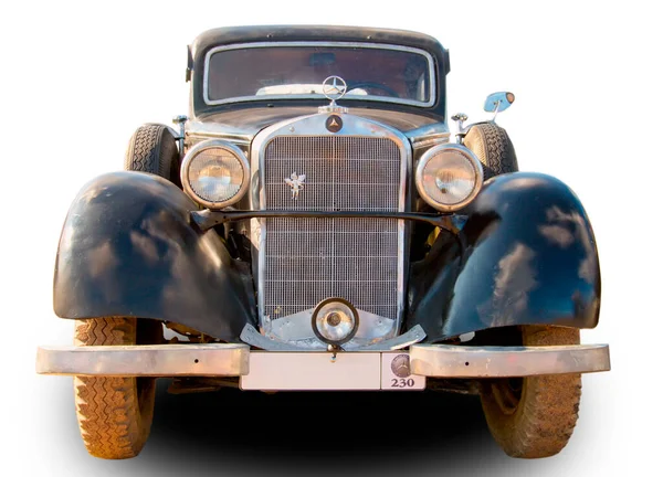 Κλασική Γερμανική Mercedes Benz 230 Αυτοκίνητο 1938 Απομονώνονται Λευκό Backround Φωτογραφία Αρχείου