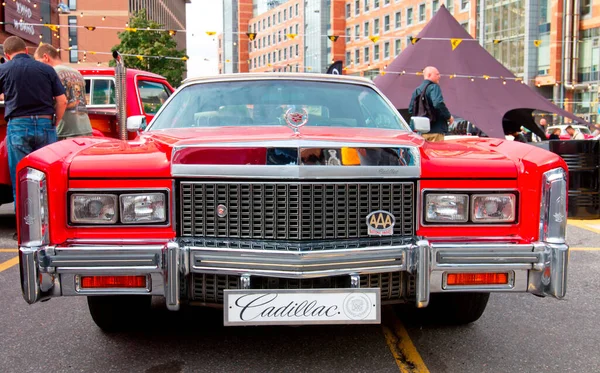 Luxury American Oldtimer Cadillac Eldorado 1978 Original Meet Show Россия — стоковое фото