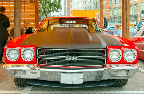 Amerikanischer Oldtimer Chevrolet 1970 Russland Petersburg September 2020 Frontansicht — Stockfoto