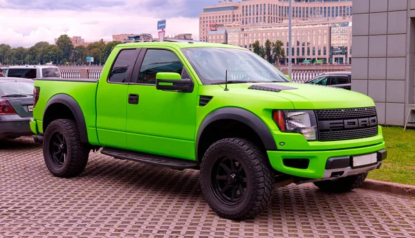 Amerikaanse Vrachtwagen Ford 150 Svt Raptor Original Meet Show Rusland — Stockfoto