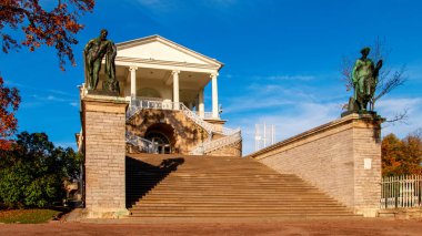 Catherine Park 'taki Cameron galerisi, Tsarskoe Selo, Puşkin, St. Petersburg, Rusya - 16 Ekim 2020