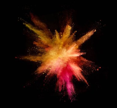 Patlama renkli toz