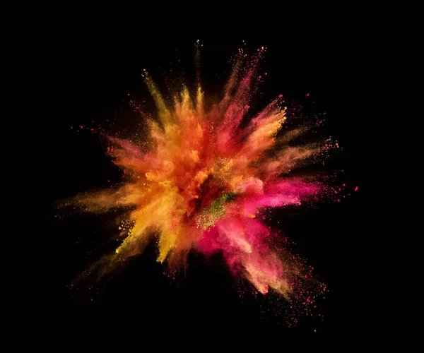 Explosion of coloured powder — Stock Photo, Image