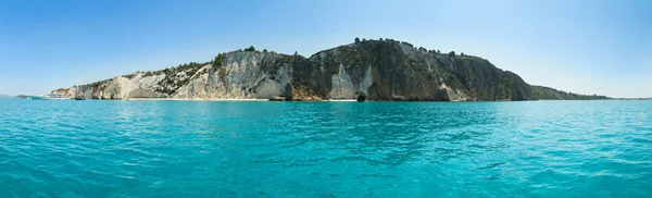 Bela Vista Panorâmica Ilha Kefalonia Com Praias Grécia — Fotografia de Stock