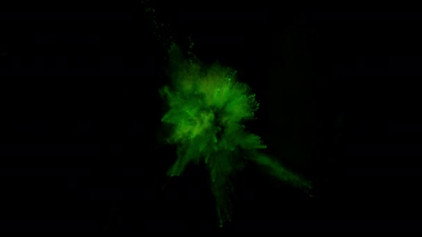 Mișcarea super lentă a exploziei de pulbere colorată — Videoclip de stoc