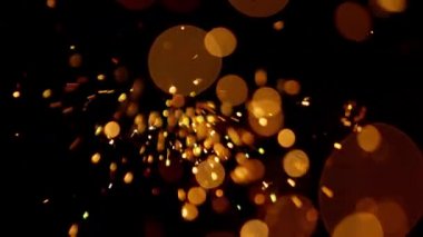 Süper ağır çekim çalışma kaynakçı atölyede, 1000 fps yüksek hızda sinema kameraya çekildi.