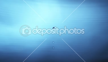 Su damlaları, yüksek hızlı sinema kamera üzerinde filme sıçramasına, süper ağır çekim